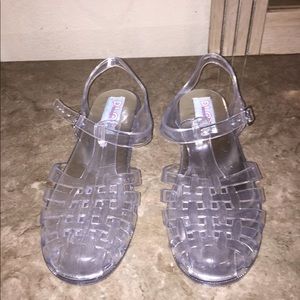 JEFFREY CAMBELL clear jelly sandals (9)
